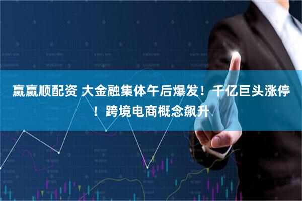 赢赢顺配资 大金融集体午后爆发！千亿巨头涨停！跨境电商概念飙升